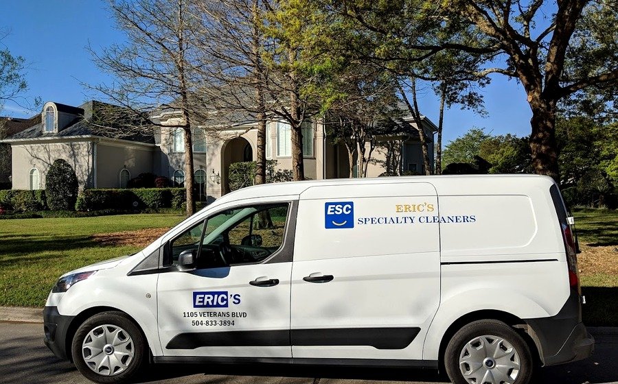 Eric's Specialty Cleaners pickup and delivery van — Uptown New Orleans