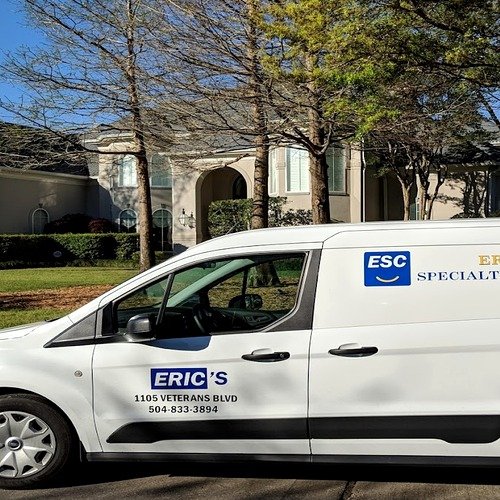 Eric's Specialty Cleaners delivery van at your Uptown New Orleans door